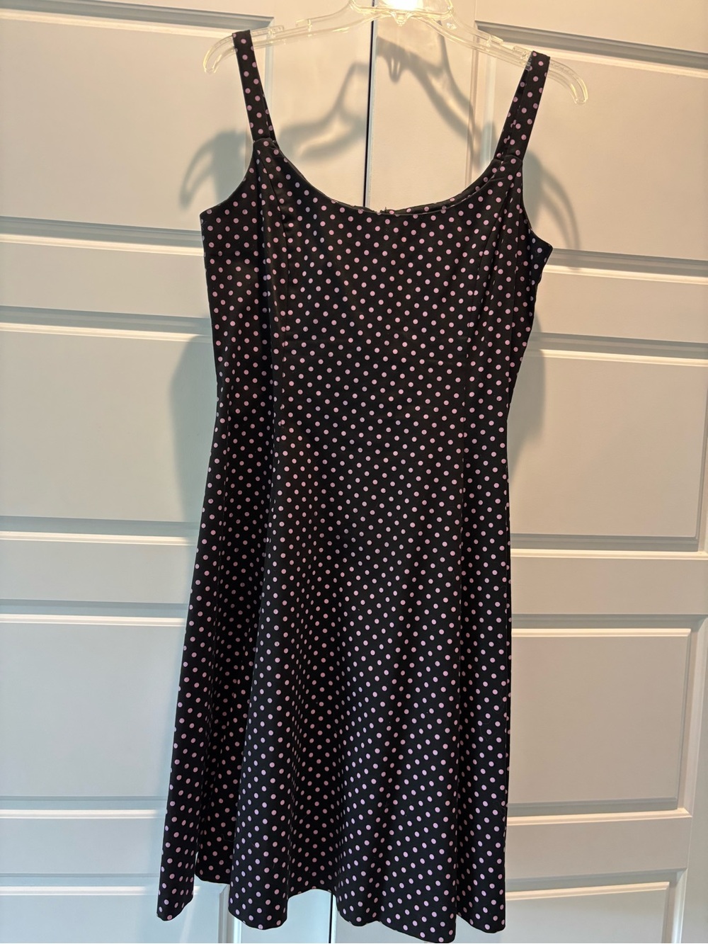 K Studio Collection Brown A-Line Pink Polka Dot Dress “Pretty Woman” Y2K Vtg